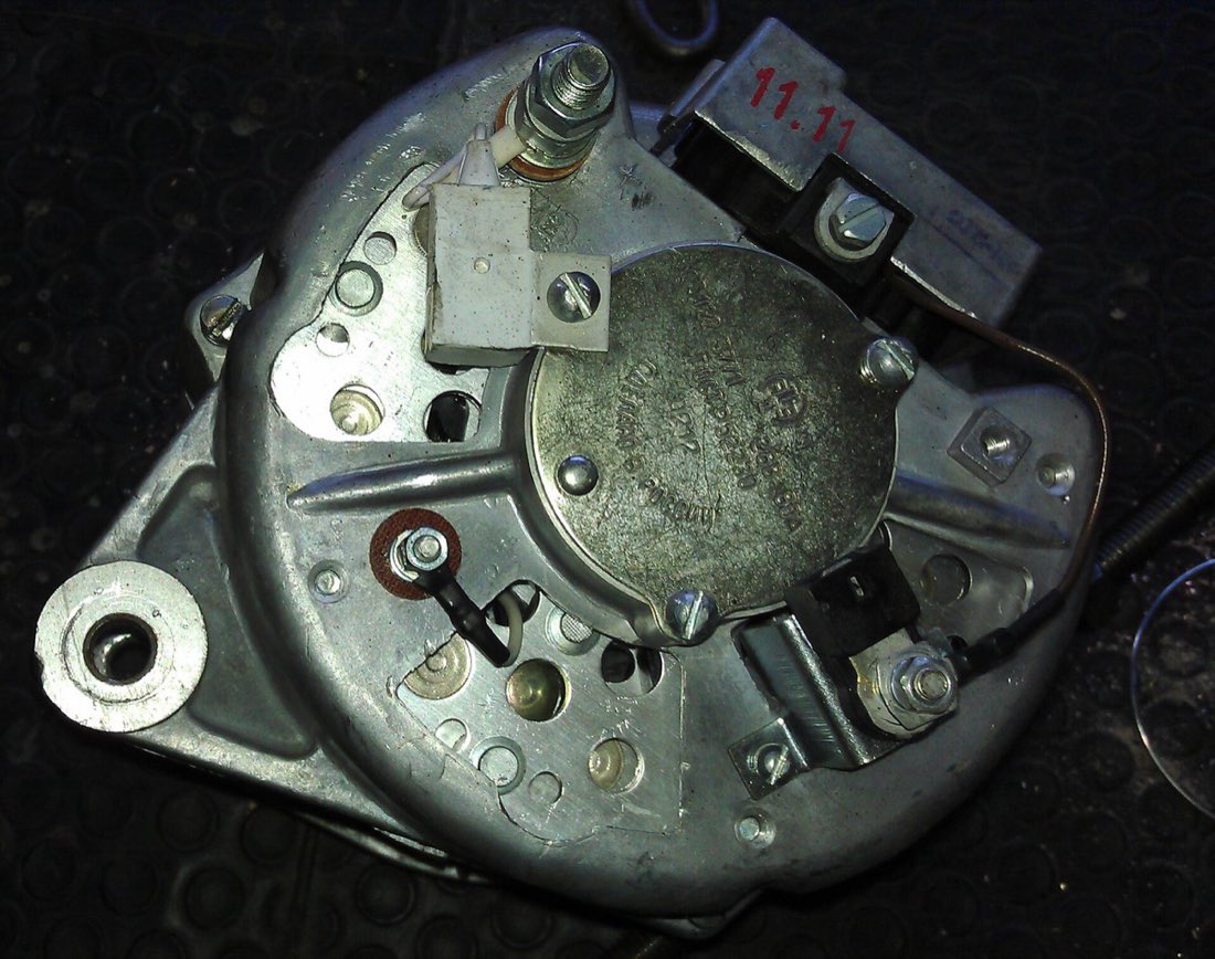 Automotive alternator. Terminals