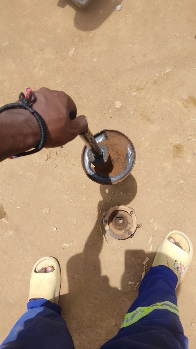 Showing shock absorber which is linking